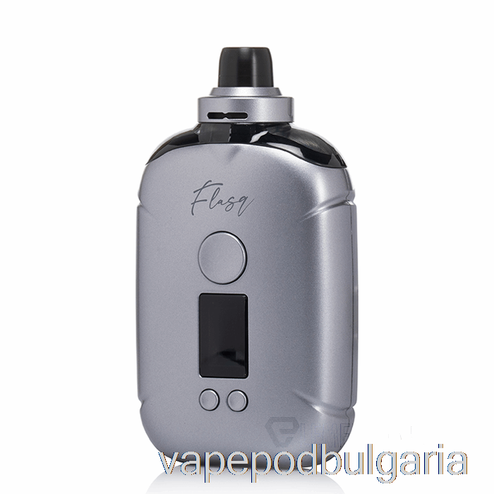 Vape 10000 Дръпки Eleaf Flasq 40w Pod Mod Kit Silver